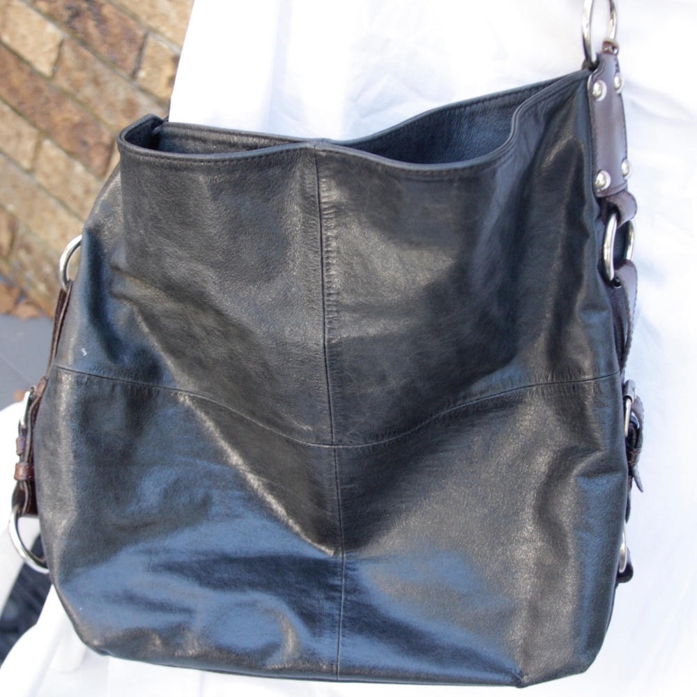 Black Tano Hobo Handbag